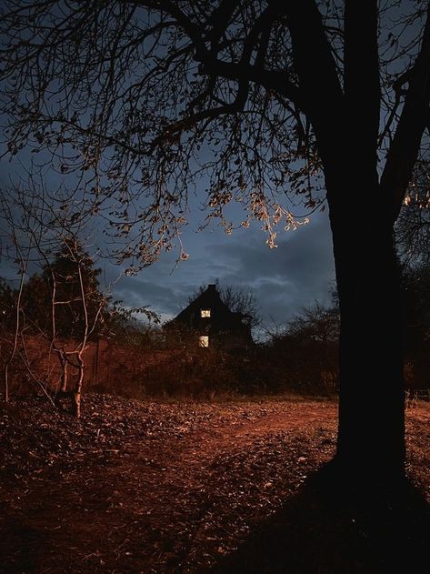 Scary Halloween Aesthetic Pictures, Halloween Aesthetic Landscape, Dark November Aesthetic, Spooky Town Aesthetic, Small Town Halloween Aesthetic, Spooky House Aesthetic, November Aesthetic Dark, Dark Town Aesthetic, Scary Halloween Aesthetic