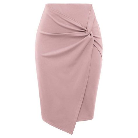 f337d999d9ad116a7b4f3d409fcc6480desc44989079ri Pencil Skirt Fashion, Professional Skirt, Fancy Skirts, Bodycon Pencil Skirt, Pink Pencil Skirt, Pencil Skirt Outfits, Office Skirt, Pencil Skirt Dress, Stylish Skirts