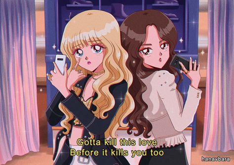 🌸 on Twitter: "kill this love as a 90's anime 💔👑 #BLACKPINK… " Relatable Pics, 90 Anime, Lisa Bonet, Japon Illustration, Anime Version, 90s Cartoon, Trendy Wallpaper, Old Anime, 90s Anime