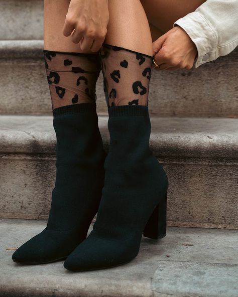 Level up your sock game with a wild twist 🐆 Our leopard print slouch socks is giving all the trendy vibes for the fall! Add these to your 🛒 at carrahosiery.com to get your paws on these must-haves before they’re gone! #LeopardPrintLover #SockStyle #CARRAHosiery #SheerPerfection #leopard #socks #sockswag #blacksocks #trendy #sockstyle #sock #for #fyp #tulle #leopardprint #leopardtrend #shop #shopsmall #fashion #fashionstyle #fashioninspo 2024 Sock Trend, Leopard Socks, Tulle Socks, Frilly Socks, Slouch Socks, Leopard Heels, Sock Game, Black Socks, Fashion Socks