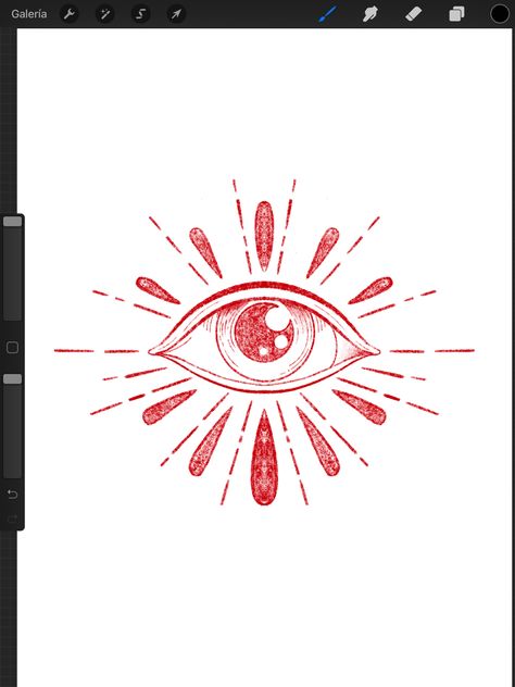 Red Evil Eye Tattoo, Red Eye Tattoo, Tattoo Rojo, Geometric Eye Tattoo, Third Eye Tattoos, Tats Ideas, All Seeing Eye Tattoo, Eye Tattoos, Tattoo Halloween