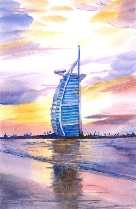 Cloud Painting Acrylic, Europe Nature, Texture Painting Techniques, Easy Abstract Art, Easy Acrylic Painting, Art Nouveau Pattern, Canvas Art Projects, Burj Al Arab, La Art