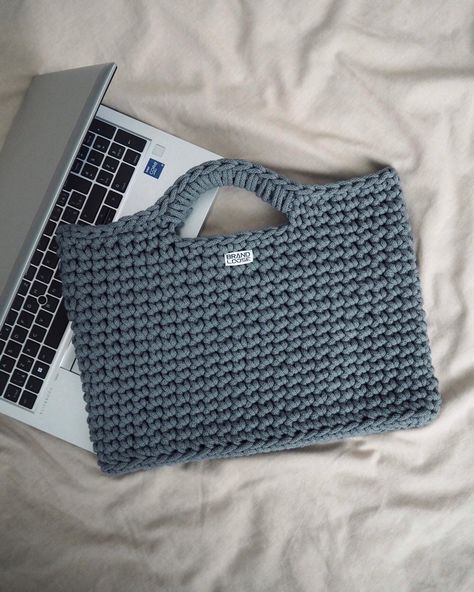 Crochet Bag For Laptop, Macbook Crochet Case, Crochet Computer Bag, Crochet Laptop Bag, Crochet Laptop Case, Crochet Throw Pattern, Crochet Case, Crochet Christmas Gifts, Beginner Crochet Tutorial