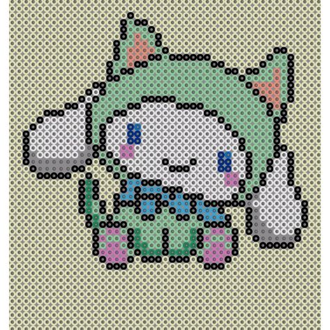 Cinnamoroll Perler Beads, Cinnamoroll Perler, Sanrio Cross Stitch, Sanrio Perler Bead Patterns, Pixel Sanrio, Pixel Art Sanrio, Sanrio Pixel Art, Hama Art, Drawing Ideas List