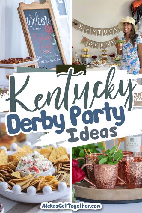 🌹🐎 Saddle up, Derby fans! It's that time of year again when the gates swing open, the hooves thunder, and the mint juleps are always flowing! I love entertaining at home so I decided to throw a kentucky derby themed party with all the best southern recipes and cocktails you can handle! Kentucky Themed Party, Kentucky Derby Themed Food, Derby Party Recipes, Kentucky Derby Dinner Party, Kentucky Derby Games For Adults, Kentucky Derby Baby Shower Ideas, Kentucky Derby Tablescape, Kentucky Derby Games, Benedictine Spread