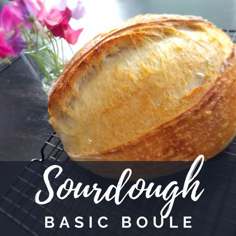 Sourdough Boule Recipe, Boule Recipe, Sourdough Boule, Easy Pizza Crust, Artisan Sourdough, Overnight Recipes, Patience Love, Dough Starter, Discard Recipes