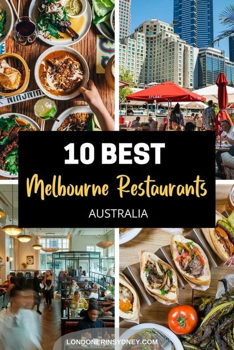 best-melbourne-restaurants - Londoner In Sydney Melbourne Trip, Melbourne Restaurants, Melbourne Travel, Visit Melbourne, Australia Food, Sydney Restaurants, Fancy Restaurants, Melbourne Food, Brunch Spots