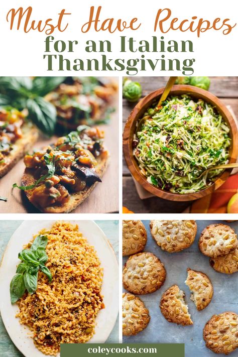 Must Have Recipes for an Italian Thanksgiving! Imagine a Thanksgiving dinner with a delightful Italian twist! Welcome to our guide for creating an unforgettable Italian Thanksgiving feast that will leave your guests asking for more. From savory starters to hearty mains and delectable desserts, we've got you covered on all the must-haves for your unforgettable Italian Thanksgiving. Unique Recipes For Thanksgiving, Greek Thanksgiving Dinner, Italian Themed Thanksgiving, Traditional Italian Thanksgiving Dinner, Thanksgiving Recipes Italian, Upscale Thanksgiving Dinner, Making Thanksgiving Special, Thanksgiving Italian Style, Nontraditional Thanksgiving Recipes