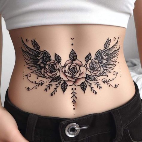 #belly tatto design Belly Button Cover Up Tattoo, Lower Tummy Tattoo For Women, Lower Back Rose Tattoos For Women, Stomach Tattoos Women Cover Scars, Belly Button Tattoos For Women Cover Up, Elegant Tattoos For Women Unique, Tummy Tattoos For Women, Lower Back Tattoo Cover Up Ideas, Abdomen Tattoos Women