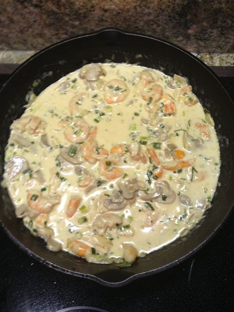 Speckled Trout with Pontchartrain Sauce recipe Ponchatrain Sauce Recipe, Ponchatrain Sauce, Cooking Fresh Trout, Pontchartrain Sauce Recipe, Speckled Trout Recipe, Pan Fried Trout Fillets, Pontchartrain Sauce, How To Filet Trout, Grilling Steelhead Trout