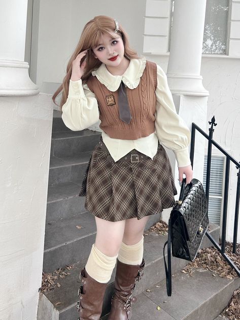 Skirt and jumper outfit