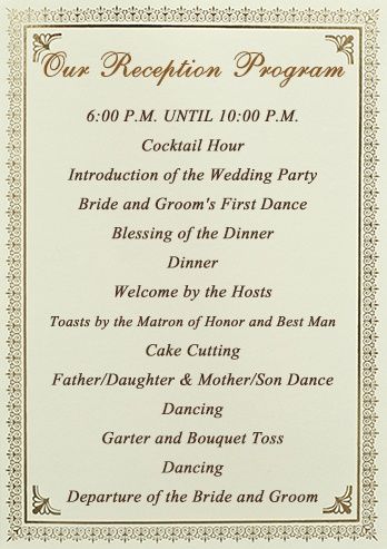 Reception Program Stationery Wedding Party Seating, Wedding Reception Schedule, Wedding Stationery Checklist, Reception Program, Reception Timeline, Wedding Reception Program, Wedding Reception Timeline, Party Seating, Wedding Party Invites