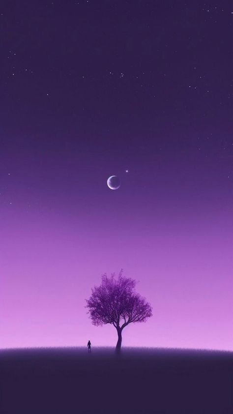 Lofi Purple Aesthetic, Purple Landscape Aesthetic, Purple Vibe Wallpaper, Violet Wallpaper Iphone, Moon Aesthetic Purple, Sky Purple Aesthetic, Purple Sky Wallpaper, Purple Wallpaper Hd, Violet Moon