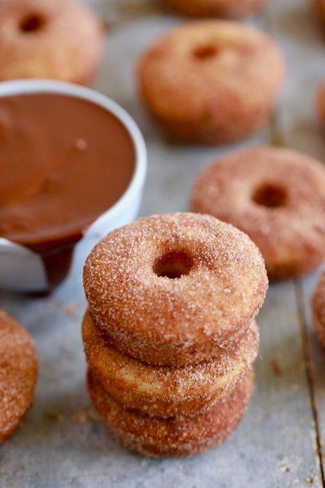 Cakes Slices, Gemma Stafford, Churro Donuts, Donut Pan, Homemade Donuts Recipe, Baked Doughnuts, Churros Recipe, Baked Donut Recipes, Bigger Bolder Baking