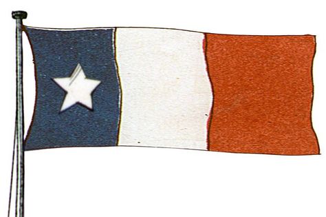 THE LONE STAR TRICOLOR -  This mashup of the lone star of Texas with a tricolor that was similar to that of the French revolution may have been the first flag raised over San Antonio after it was captured by Texians on Dec. 9, 1835, following the Siege of Bexar.  It also was one of two flags that flew over the cabin where delegates ratified the Texas declaration of independence on March 2, 1836. Texas Revolution, The French Revolution, French Revolution, The Cabin, Declaration Of Independence, Lone Star, San Antonio, Texas, The Outsiders