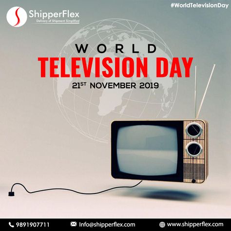 World Television Day is a day of global observance celebrated across the world on November 21.  World Television Day  #ShipperFlex #DigitalAdvertising #WorldTelevisionDay #21November #Celebration #Entertainment World Television Day, Digital Advertising, Entertainment, Celebrities, The World, Quick Saves