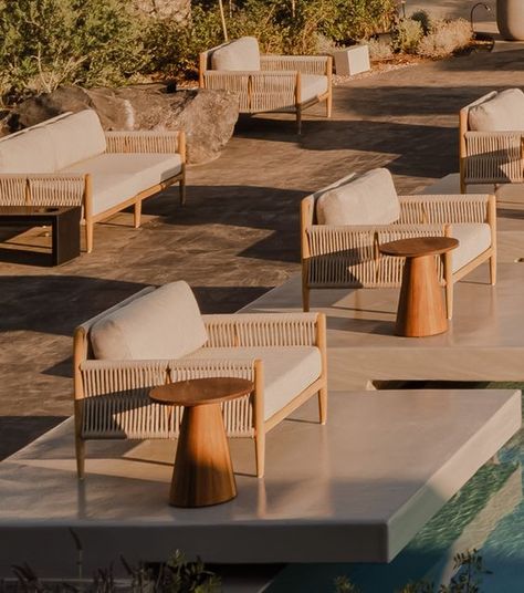 Outdoor Two Seater, Hotel Outdoor Furniture, Organic Outdoor Furniture, Outdoor Table Waterproof, Harbour Outdoor Furniture, Bali Outdoor Furniture, Tulum Outdoor Furniture, Pool Seating Area, Outdoor Seating Design