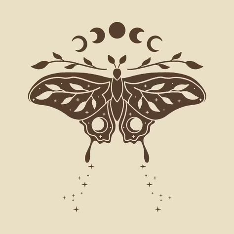 Celestial Sparkles - Moth - T-Shirt | TeePublic Moth Stencil, Butterfly Pinning, Spooky Butterfly, Dark Academia Drawing, Butterfly Graphic Design, Bohemian Drawing, Moth Graphic, Refined Bohemian, Rug Tuft