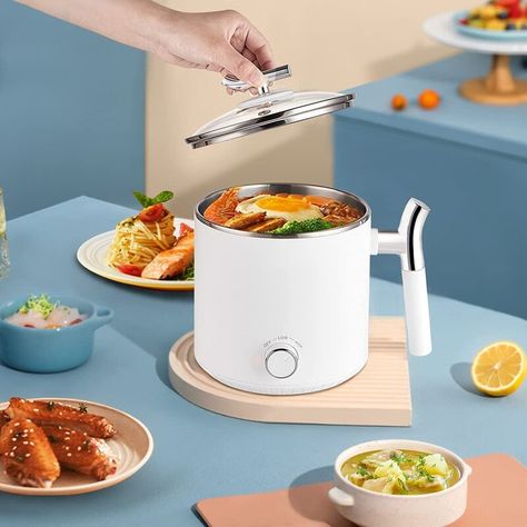 Love life Electric Hot Pot, 1.6L Rapid Mini Ramen Cooker, Stainless Steel Electric Cooker With Power Control And Over-Heating Protect, Cooking Pot For Egg, Noodles, Oatmeal, Shabu Shabu(Egg Rack Included) | Wayfair.ca Ramen Cooker, Electric Hot Pot, Egg Rack, 3d House Plans, Shabu Shabu, 3d House, Electric Cooker, Lab Equipment, Egg Noodles