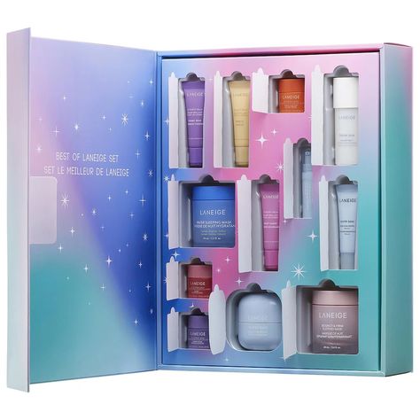 Manifest Glow: Best of Laneige Set - LANEIGE | Sephora Laneige Toner, Best Beauty Advent Calendar, Water Sleeping Mask, Advent Calenders, Moisturizing Toner, Beauty Advent Calendar, Skincare Gift Set, Dream Gift, Lip Sleeping Mask