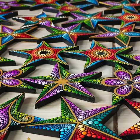 Star Mandala Art, Mandala Star, Mandala Inspiration, Star Mandala, Mandala Jewelry, Dot Mandala, September 23, Mandala Painting, Dot Art