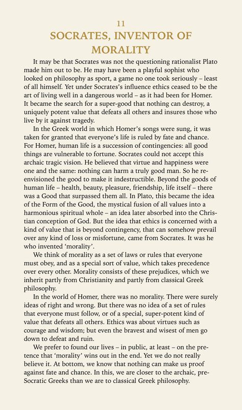 “SOCRATES, INVENTOR OF MORALITY” ~ Excerpt from Straw Dogs, by John Gray What Is Philosophy, Literature Notes, Podcast Content, English Literature Notes, Story Prompt, Writing Essays, Greek Philosophy, Moral Philosophy, John Gray