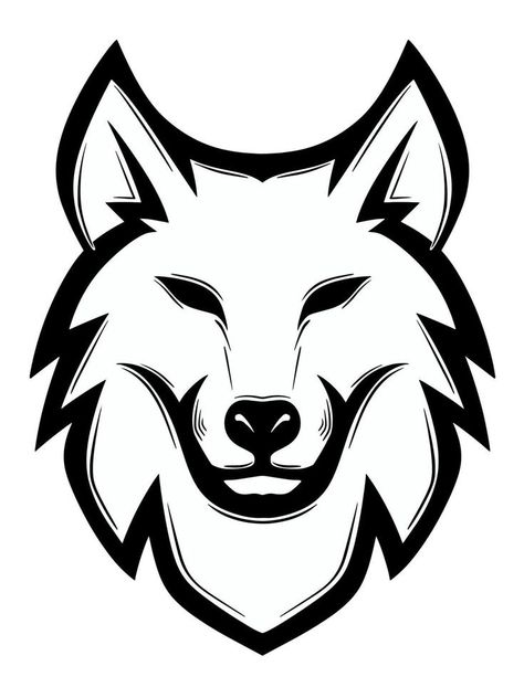 Drawing A Wolf, Wolf Paw Print Drawing, Wolf Head Outline, Drawings Of Wolves, Wolf Print, Wolves Drawing, Wolf Doodle, Drawing Wolf, Wolf Symbol