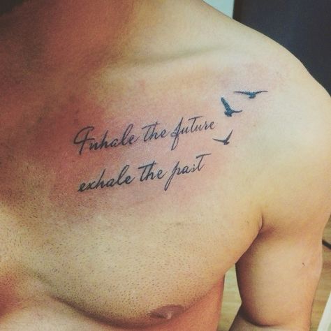 Chest Text Tattoo Men, Chest Text Tattoo, Chest Quote Tattoo Men, Tattoo Rib, Animal Tattoos For Men, Leg Sleeve Tattoos, Leg Tattoo Ideas, Tattoo Ideas Males, Tattoo Quotes For Men