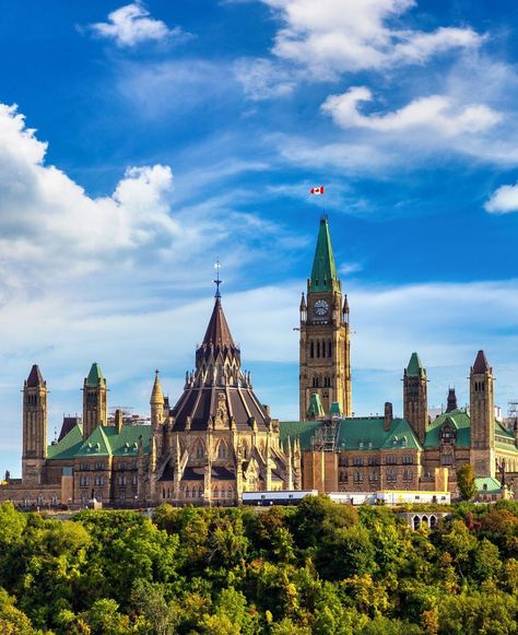 Canadian Parliament in Ottawa on a sunny day, Canada Canada Culture, Canadian Parliament, Canada Images, Ottawa Canada, O Canada, Sunny Day, Ottawa, Sunny Days, Sunnies