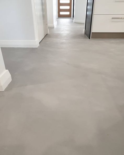 Micro Topping Concrete Floors, Micro Concrete Floor, Concrete Polished Floors, Malta Apartment, Microcement Floor, Finished Concrete Floors, Concrete Floors In House, Micro Concrete, Concrete Polishing