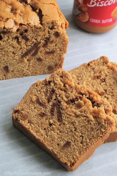 Cookie Butter Loaf Cake, Cookie Butter Pancakes, Cookie Butter Bread, Biscoff Loaf Cake, Cookie Butter Breakfast Recipes, Cookie Butter Muffins, Biscoff Spread Ideas, Cookie Butter Recipes Biscoff, Recipes With Biscoff Spread