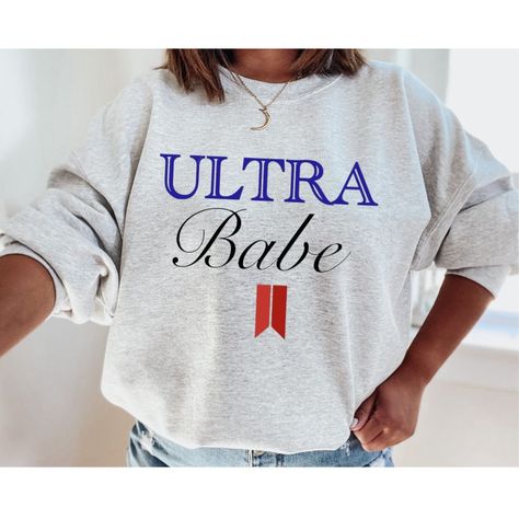 Women's Michelob Ultra Babe Beer Ash Gray Crewneck Sweatshirt. Made From Gildan 18000 Unisex Sweatshirts. Runs True To Size. Can Make In Sizes Small, Medium, Large, Xl, 2x. Cricut Crew Neck Sweatshirt Trendy, Cheap Crew Neck Sweatshirt With Text Print, Cricut Sweatshirt Ideas Women, Oversized Crew Sweatshirt With Text Print, Michelob Ultra Shirt, Cheap Funny Crew Neck Sweatshirt, Beer Sweatshirt, Black Crewneck Sweatshirt, Purple Sweatshirt