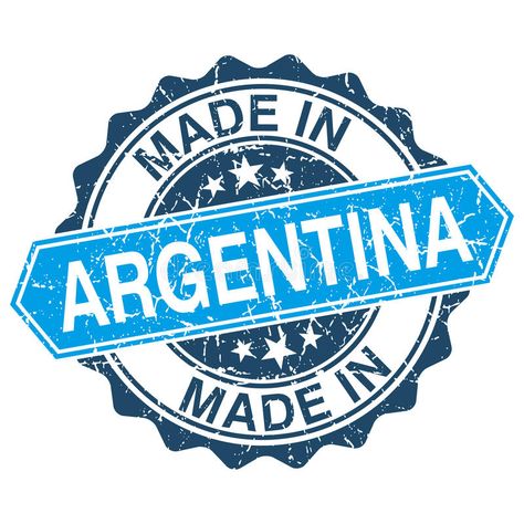 Made in Argentina vintage stamp. Isolated on white background stock illustration North Of Spain, My Land, Travel Stamp, Vintage Hotels, Argentina Travel, My Turn, Illustration Background, Cute Clay, Vintage Stamps