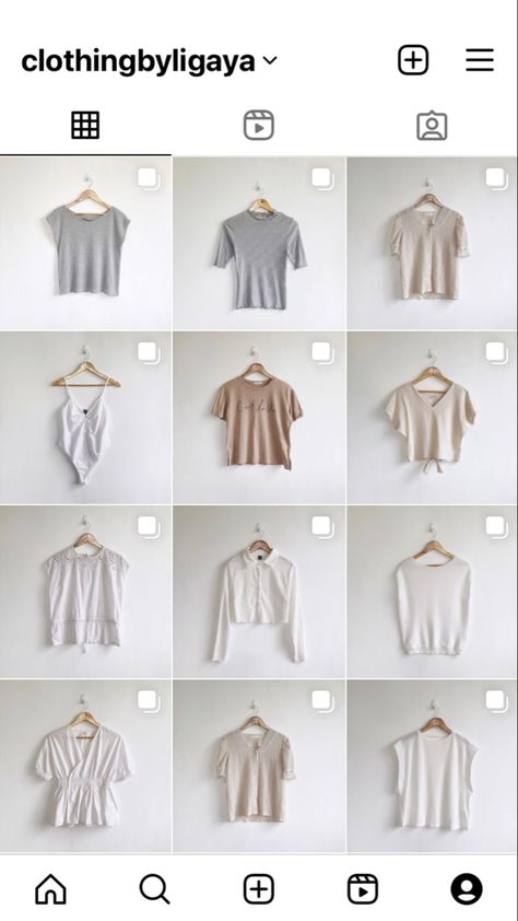 Instagram feed - thrift shop knitwear knitted tops knits white neutral beige aesthetic Thrift Shop Aesthetic, Neutral Beige Aesthetic, Preloved Clothes, Brown Outfit, Thrift Shop, Knitted Tops, Beige Aesthetic, Neutral Beige, Thrift Shopping