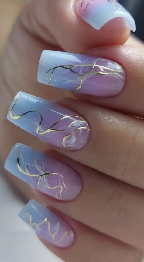 Simple Spring Nails, Baby Blue Nails, Nail Art For Beginners, Cute Spring Nails, Blue Nail Art, Her Nails, Blue Nail Designs, Blue Nail, White Nail