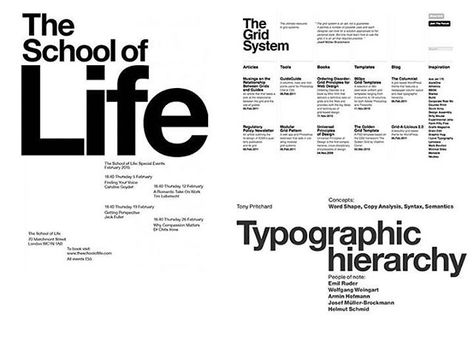 deandi.agencyVisual hierarchy #Typography #hierarchy is really #important in all #design #fields. #Size and #weight of the #font can easily #indicate which #words or #letters are the most important, so #keepinmind this #aspect when you #create your #text. You also have to #remember that you can #achieve a #great #visual hierarchy through the #position and #color of the text. Hierarchy Design, Typography Images, Visual Hierarchy, Layout Design Inspiration, Typography Layout, Swiss Design, Graphic Design Fonts, Typographic Poster, Grand Cayman