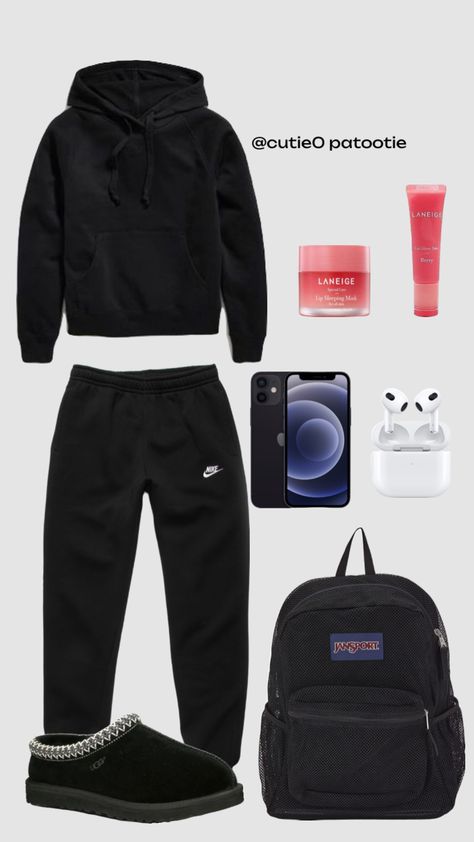 Outfit Ideas Sweatpants, Black Sweatpants Outfit, Cute Outfits With Leggings, Teen Swag Outfits, Summer Shorts Outfits, Outfit Inspo Casual, Trendy Outfits For Teens, Cute Lazy Outfits, Cute Lazy Day Outfits