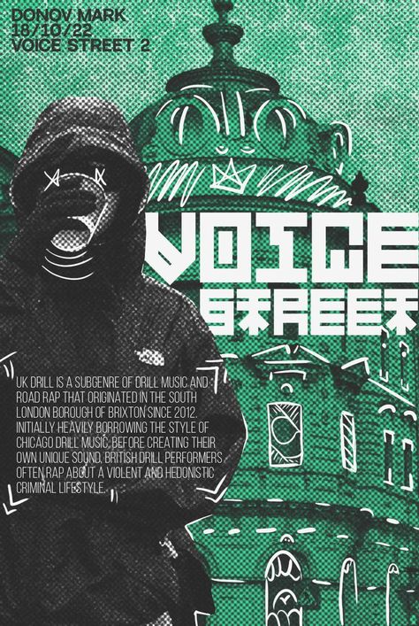 Voice street is a set of posters dedicated to street culture✌🏻 #design #voicestreet #street #graphic design Street Graphic Design, Uk Drill, Protest Art, Texture Graphic Design, Rick Y Morty, Event Poster Design, Graphic Design Photoshop, Flyer And Poster Design, Creative Flyers