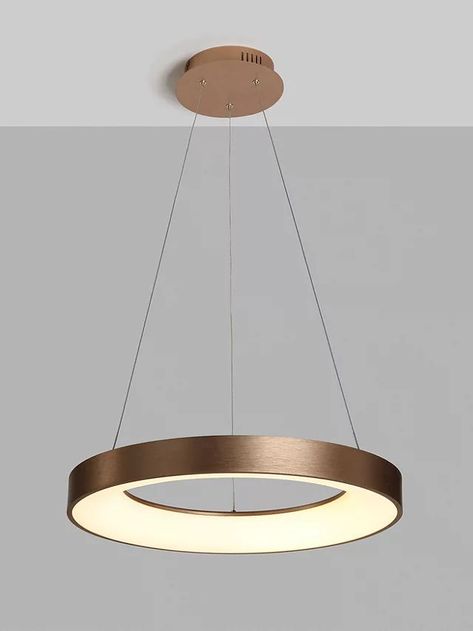 Radiance LED Hoop Ceiling Light, Brushed Gold Mid Century Modern Dining Room Lighting, Dining Room Pendant Light, Lobby Lighting, Modern Dining Room Lighting, Bulb Chandelier, Church Community, Room Bench, Loft Conversions, Lounge Lighting