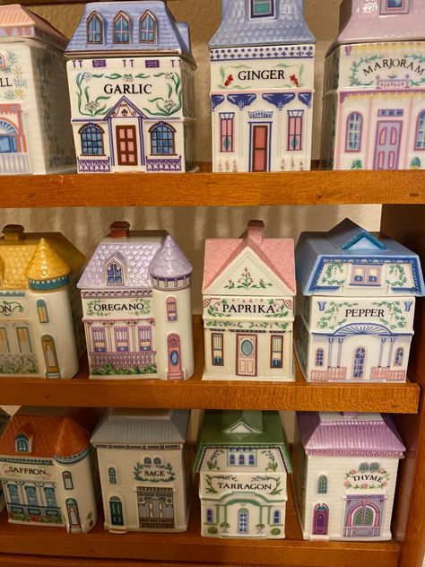 Tiktok Apartment, Lenox Spice Village, Beach Dream House, Spice Village, Lenox Village, Eclectic Style Decor, Spice Holder, House Shelves, Spice Shelf