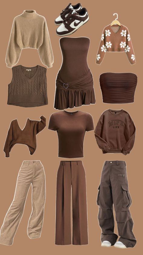 Neutral Earthy Tones Outfits, Earthy Tones Outfit Color Combos, Warm Toned Clothes, Earthy Color Palette Clothes, Earth Colors Outfit, Earthy Tones Outfit, Earthtone Outfits, Warm Tone Outfits, Rainbow Wardrobe