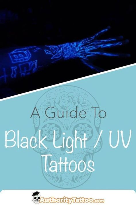 Light Tattoos, Uv Ink Tattoos, Uv Tattoos, Tattoo Care Instructions, Black Light Tattoo, Learn To Tattoo, Tattoo Tips, Uv Tattoo, Ghibli Tattoo