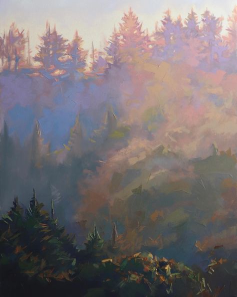 All Along 30 x 40 Oil on canvas #oregon #oregonartist #oregonart #oregonexplored #bendoregon #bendoregonlife #bendoregonlifestyle #centraloregon #centraloregonlife #sistersoregon #bendartist #oilpainting #oilpaintings #paintings #forest #mist #mood #pnw #contemporaryart #pleinair #artist #redmondoregon #contemporarypainting #contemporaryart #pnwart #pnwartist #art #fog Taylor Manoles, Forest Mist, Sisters Oregon, Oregon Life, Drawing Inspo, Landscape Drawings, Shangri La, Pastel Art, Art Aesthetic