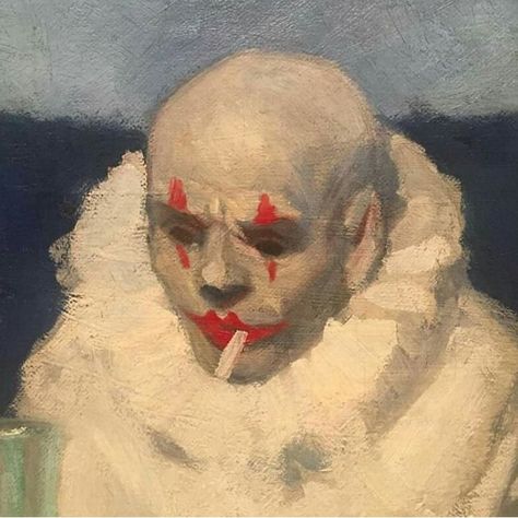 Clown Paintings, Pierrot Clown, Strange Art, Arte Peculiar, 얼굴 드로잉, Theme Tattoo, Rennaissance Art, Edward Hopper, Whitney Museum