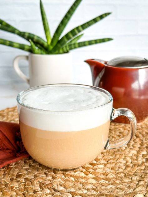 London Fog Recipe – The Travel Bite London Fog Recipe, London Fog Latte, Earl Grey Latte, London Fog Tea, A Hug In A Mug, Steamed Milk, Hug In A Mug, Lavender Syrup, Tea Plant