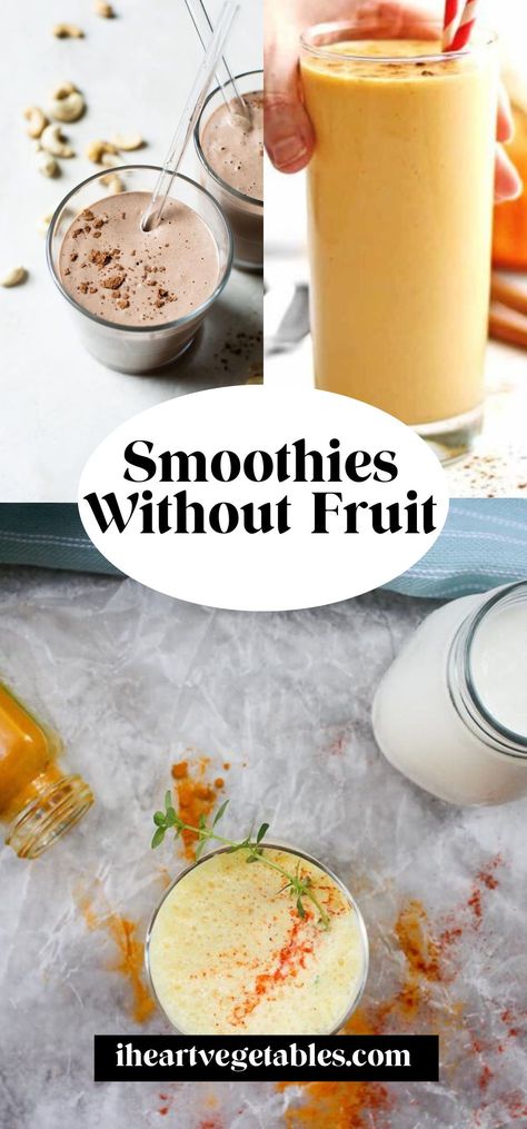 Looking for a low sugar smoothie recipe? Try one of these delicious smoothies, no fruit required! From creamy pumpkin to rich chocolate, there’s a delicious smoothie recipe for every day of the week! Unique Smoothie Recipes, No Fruit Smoothie, Pumpkin Smoothie Healthy, 310 Shake Recipes, Cashew Smoothie, Pumpkin Smoothie Recipe, Unique Smoothies, Low Sugar Smoothies, Sweet Potato Smoothie