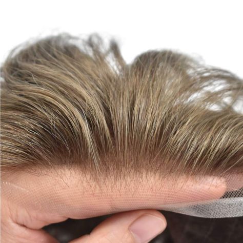 Hair Pieces For Men, Hair Replacement For Men, Dark Ash Blonde, Human Hair Pieces, Hair Unit, Mens Toupee, Hair Replacement Systems, Hair Toupee, Hair System