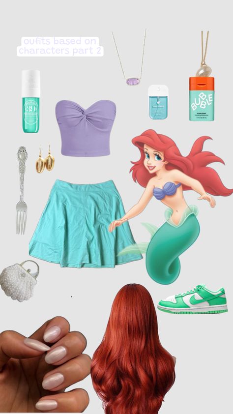 Disney Themed Outfits, Ariel Mermaid, Disney Ariel, Halloween Costumes College, Themed Outfits, Funny Pranks, Birthday Outfit, Halloween Themes, Ariel