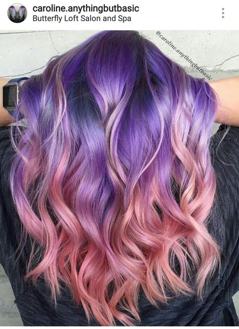 Gorgeous Hair Color Ideas for Brown Skin Tones Sherbet Hair, Purple Hair Color Ombre, Brown Ombre Hair Color, Best Ombre Hair, Purple Ombre Hair, Pink Blonde Hair, Brown Ombre Hair, Peach Hair, Ombre Hair Blonde