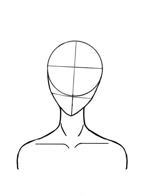 Sketch Base Face, How To Draw Head And Shoulders, Shoulder Up Reference, Drawing Base Head And Shoulders, Shoulder Up Drawing Reference, Head And Shoulders Reference, Simple Head Drawing, Head And Shoulders Drawing Reference, How To Draw A Neck